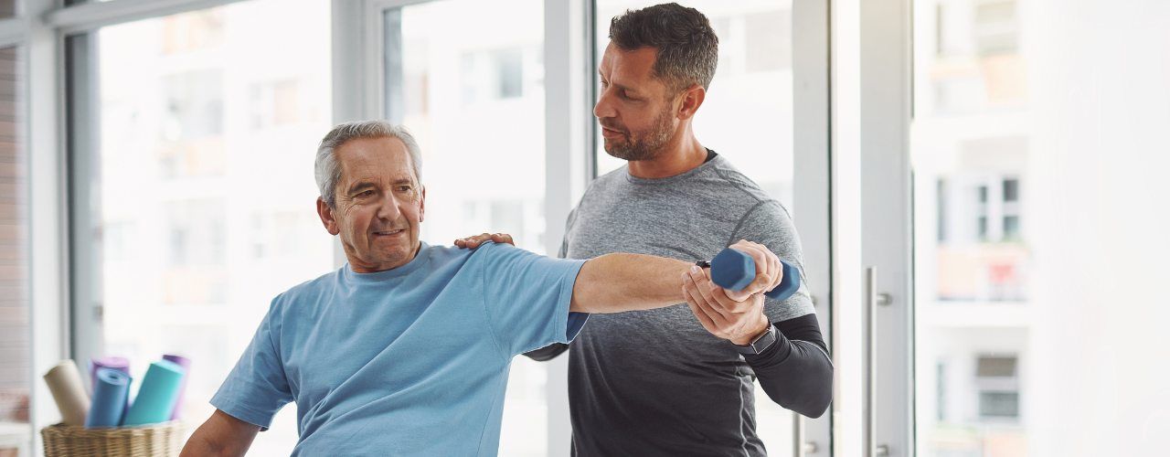 Client getting physical therapy done by Oceanside Physiotherapy professional